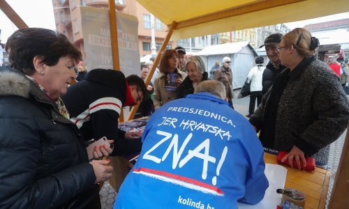 Grabar-Kitarović iz Zadra: Dajte potpis za optimizam i bolju Hrvatsku