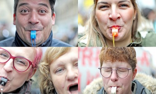 Policija taji koliko ih je bilo, no ovo su lica samo nekih od njih