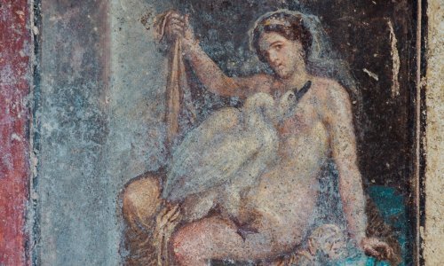 Otkrivena erotizirana freska 'Leda i labud' u kući bogatog trgovca u Pompejima