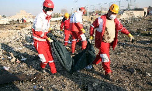 Tijela poginulih Ukrajinaca prevezena iz Irana ali crne kutije ostaju