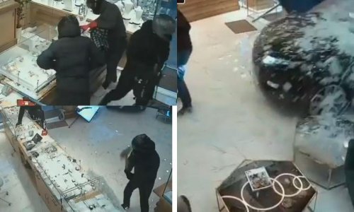 [VIDEO] Ukradenim Range Roverom upali u draguljarnicu, pogledajte dramatičnu snimku