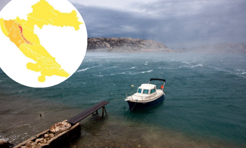 Cijela Hrvatska pod meteoalarmom: Na obali jaka bura, a u unutrašnjosti snijeg i poledica