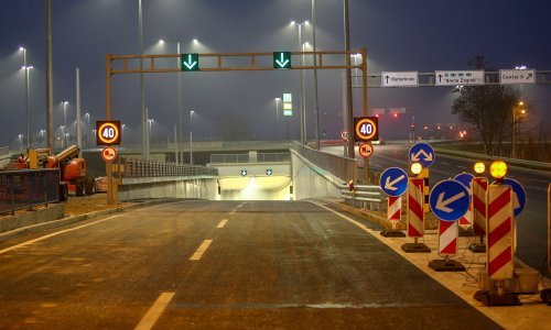 Brzina u tunelima ispod rotora Remetinec limitirana na 40 km/h. Prometni stručnjak: To je opasno i nerealno