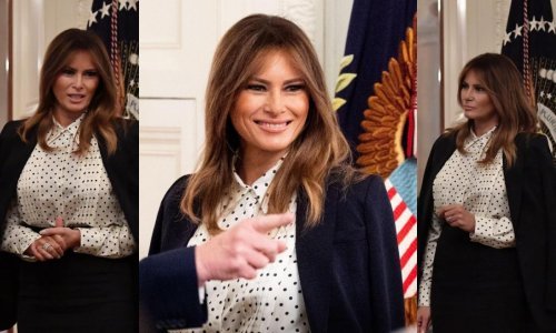 Melania Trump zablistala u bluzi dizajnerice o čijim torbicama sanjaju modne ovisnice