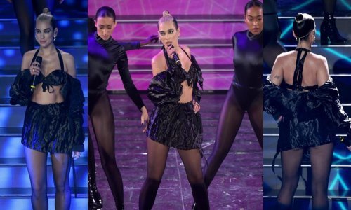 Dua Lipa u grudnjaku s rukavima zapalila publiku festivala San Remo