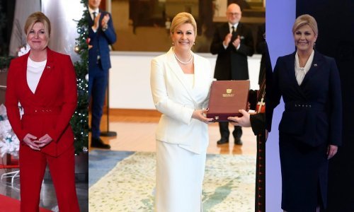 Identičan sako u tri boje: Kad se Kolindi Grabar-Kitarović svidi neki komad, nabavi ga u svim raspoloživim nijansama