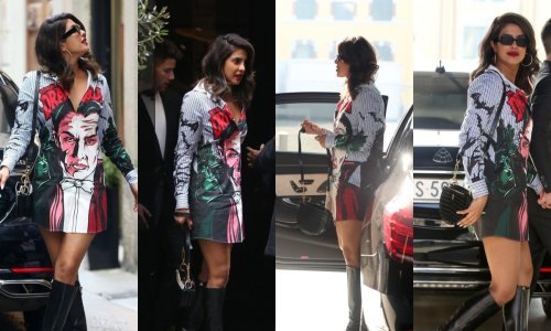 Zanosna brineta iznenadila nikad kraćom minicom s bizarnim motivom