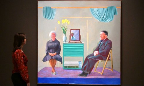 David Hockney prvi put izlaže sliku koja je uzrokovala obiteljsku svađu