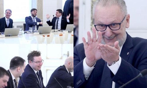 Koronavirus nije slomio njihov duh: Pogledajte kako su se zabavljali ministri na Vladi, Božinović 'širio' bolest kolegama