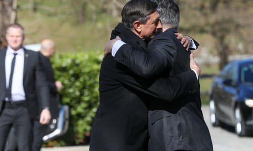 Srdačan susret Milanovića i Pahora, nakon šetnje, radni ručak