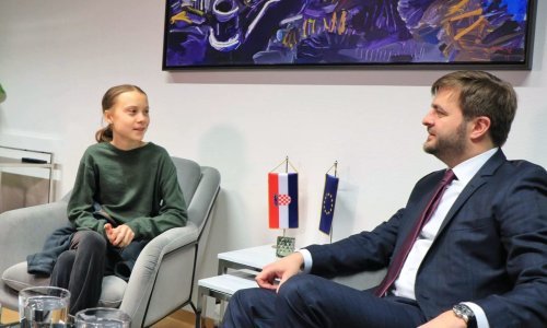[FOTO/VIDEO] Ministar Ćorić pohvalio se susretom s Gretom Thunberg