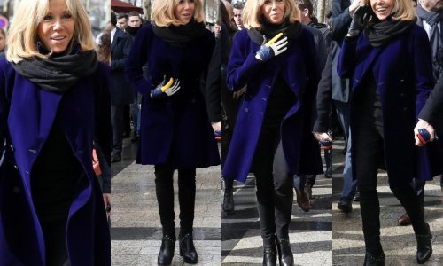 Ima oko za detalje: Brigitte Macron zna kako osvježiti tamni stajling