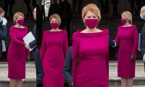Slovačka predsjednica stajling uskladila s maskom; od glave do pete u istoj nijansi