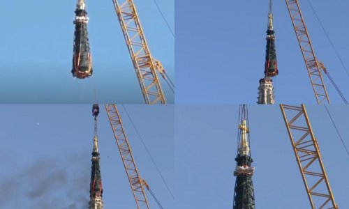 Operacija odvajanja vrha sjevernog tornja zagrebačke katedrale uspješno završena satima kasnije nego je bilo predviđeno