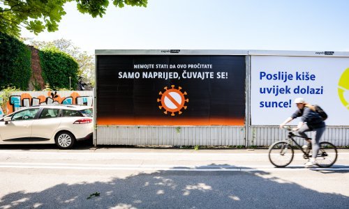 Kampanja protiv koronavirusa svjetski poznatog ilustratora Mirka Ilića nakon njujorških ulica krasi i zagrebačke