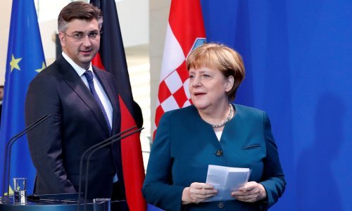 Romansa Merkel i Plenkovića: Slažu se oko Ukrajine, Rusije, BiH...