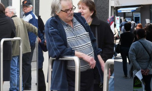 [FOTO] Kada su mirovine u pitanju, socijalna distanca ne postoji; pogledajte gužve pred bankama u Hrvatskoj