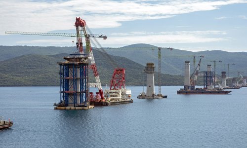 Na gradilištu Pelješkog mosta: Moguće produljenje roka za nekoliko mjeseci