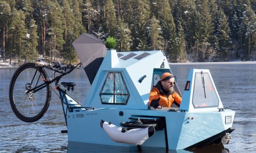 Što dobijete kad pomiješate čamac, automobil i bicikl? Mobilni dom, navodno!