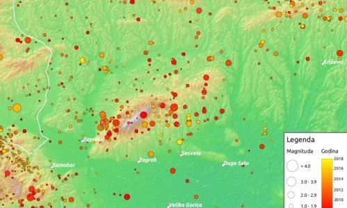 Seizmolozi objavili zanimljivu animaciju: Potresa bilo je i proteklih desetljeća, no uglavnom su prolazili neopaženo