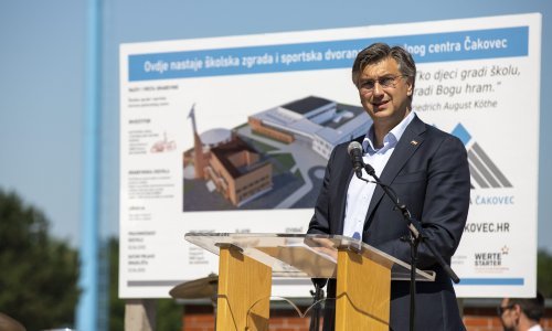 Plenković: Gradnja nove Srednje škole Čakovec dio Vladinih ulaganja u obrazovanje