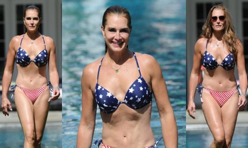 Brooke Shields pokazala besprijekornu figuru u bikiniju; odabranim uzorkom odala počast svojoj domovini