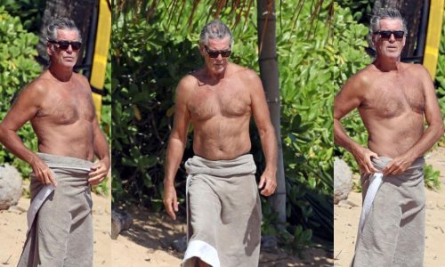 Na radost brojnih obožavateljica Pierce Brosnan ponovno je bez majice