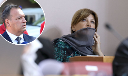Beroš komentirao Vidović Krišto koja ne želi nositi masku: Moramo primijetiti da je gospođa zastupnica nosila određeni šal