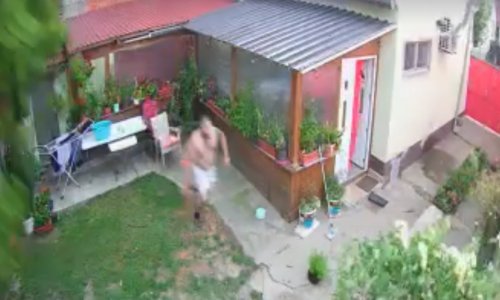 [VIDEO] Muškarac u Slavonskom Brodu za vrijeme oluje išao pokupiti veš, umalo ga poklopilo stablo