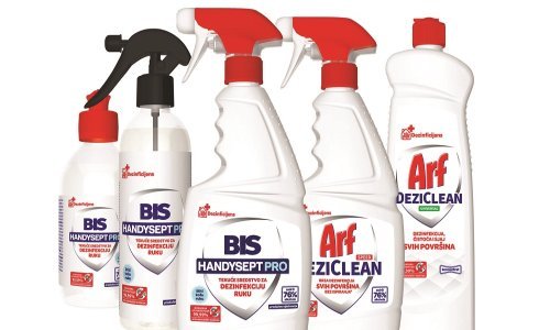 Saponia jedina, za svoje proizvode BIS Handysept i Arf Dezi-Clean, dobila atest o djelotvornosti protiv koronavirusa