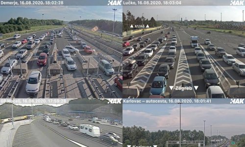 Promet na hrvatskim cestama cijelu nedjelju je bio vrlo gust, vozilo se u kolonama i čekalo na graničnim prijelazima