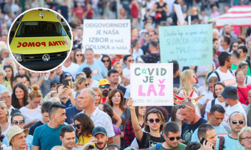Komora medicinskih sestara osuđuje napad prosvjednika na tim Hitne pomoći