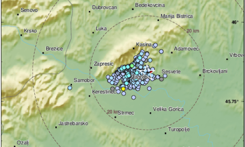 Zagreb ponovno zatresao slabi potres