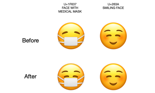Sretnija varijanta: Appleov emoji sa zaštitnom maskom sada krije osmijeh