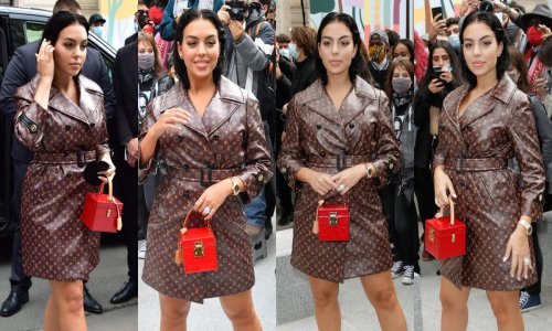 Nosi li išta ispod? Georgina Rodriguez na reviju stigla u baloneru i crvenim štiklama