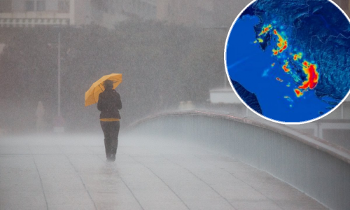 Nad Dalmacijom impresivan sustav: Pada jaka kiša, moguće bujice