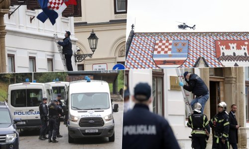 [FOTO/VIDEO] Na policajca ispred ulaza u Vladu na Markovu trgu pucao mladić iz Kutine. Što je motiv napada?