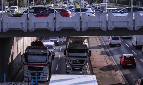 [FOTO] Prosvjed prijevoznika paralizirao zagrebačke prometnice