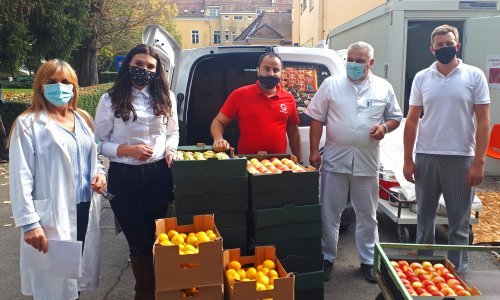 Velika donacija voća bolnicama u Bjelovaru, Čakovcu, Rijeci i Osijeku