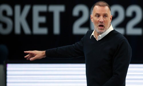 [FOTO] Izbornik košarkaške reprezentacije Veljko Mršić nije mogao skriti oduševljenje nakon pobjede nad Turskom