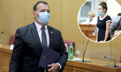 Beroš na rešetanju zastupnika oko korona kazni: Selak Raspudić mu poručila da je 'filozofičniji' od nje; Jandroković opominjao za smijanje koje vidi po očima, preko maski