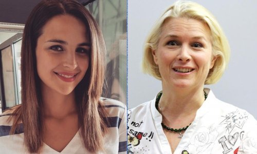 Doris Pinčić Rogoznica i Ivana Plechinger u božićnom talk showu