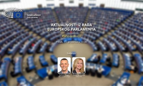 Glavna tema plenarne sjednice: Nagrada Saharov, kvaliteta pitke vode i kultura