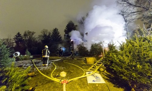 [FOTO] Vatrena stihija na Mirogoju, sukljao gusti dim: U dvorištu preko puta groblja planuli borovi i barake