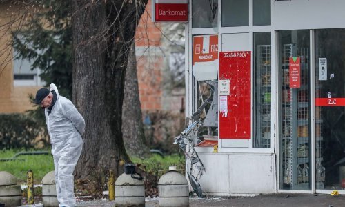 [VIDEO, FOTO] U gluho doba noći odjeknula eksplozija na zapadu Zagreba, eksplozivom raznesen bankomat