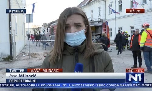 Reporterka Ana Mlinarić oduševila je izvještavanjem iz pakla Petrinje: Ljuljalo se toliko da sam mislila da će se zemlja otvoriti, ali u tom trenutku nekako ostaneš pribran i miran