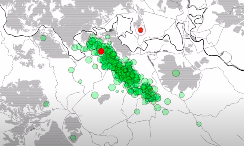 [VIDEO] Pogledajte animaciju svih potresa koji su se dogodili 28. i 29. prosinca 2020. godine u središnjoj Hrvatskoj