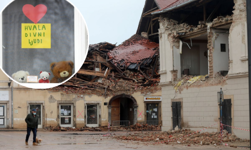 [VIDEO/FOTO] Ovako izgleda Petrinja pet dana nakon potresa: Grad je uništen, ali duh Petrinjaca ne posustaje