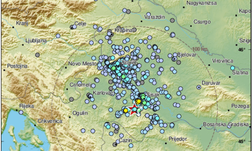Novi potres magnitude 3,3 po Richteru, 17 kilometara jugozapadno od Siska