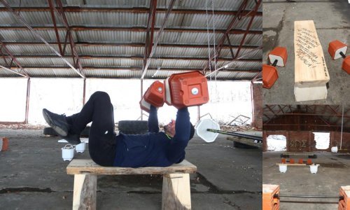 [FOTO/VIDEO] Teretane su službeno zatvorene, no građani se snalaze kako znaju i umiju, pogledajte ovu improviziranu vježbaonicu